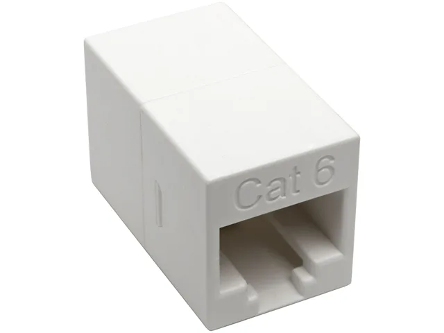 Tripp Lite Tripp Lite N234-001-WH Cat6 RJ45 Female Coupler White — product photo