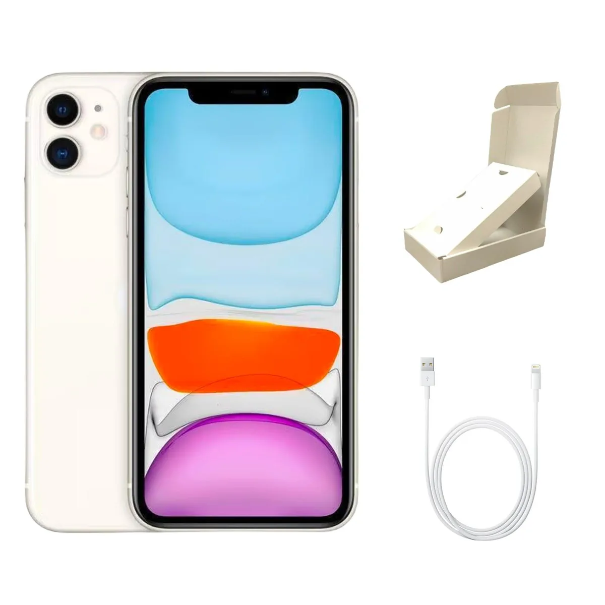 Apple Apple iPhone 11 A2111 64GB White Grade A+ Gift Box cell phones - unlocked — product photo