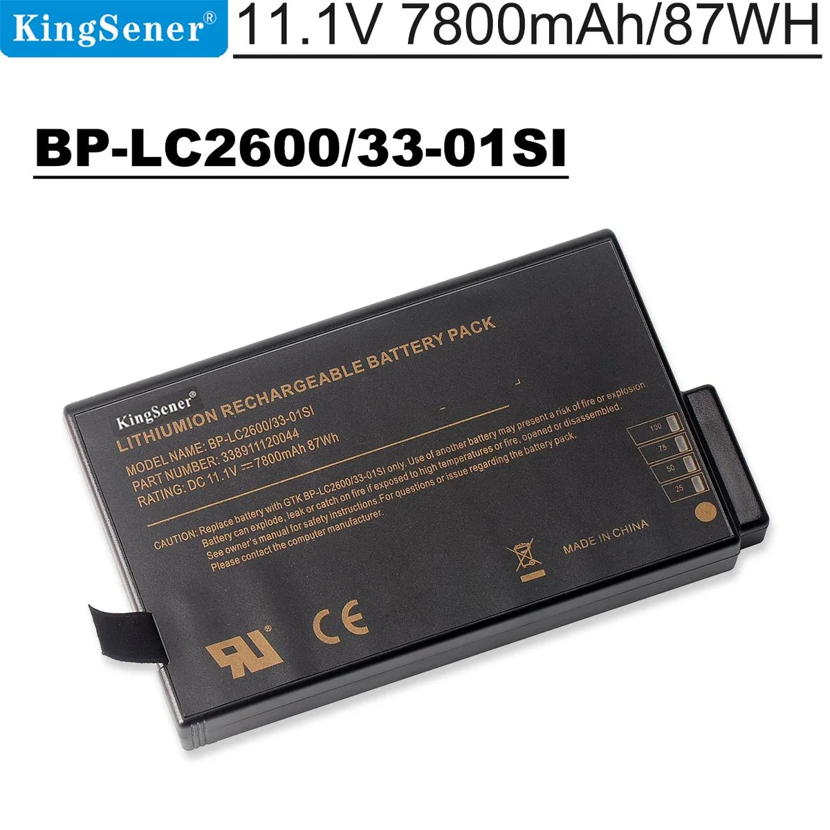 KingSener KingSener BP-LC2600/33-01SI 11.1V 7800mAh 87Wh laptop battery — product photo