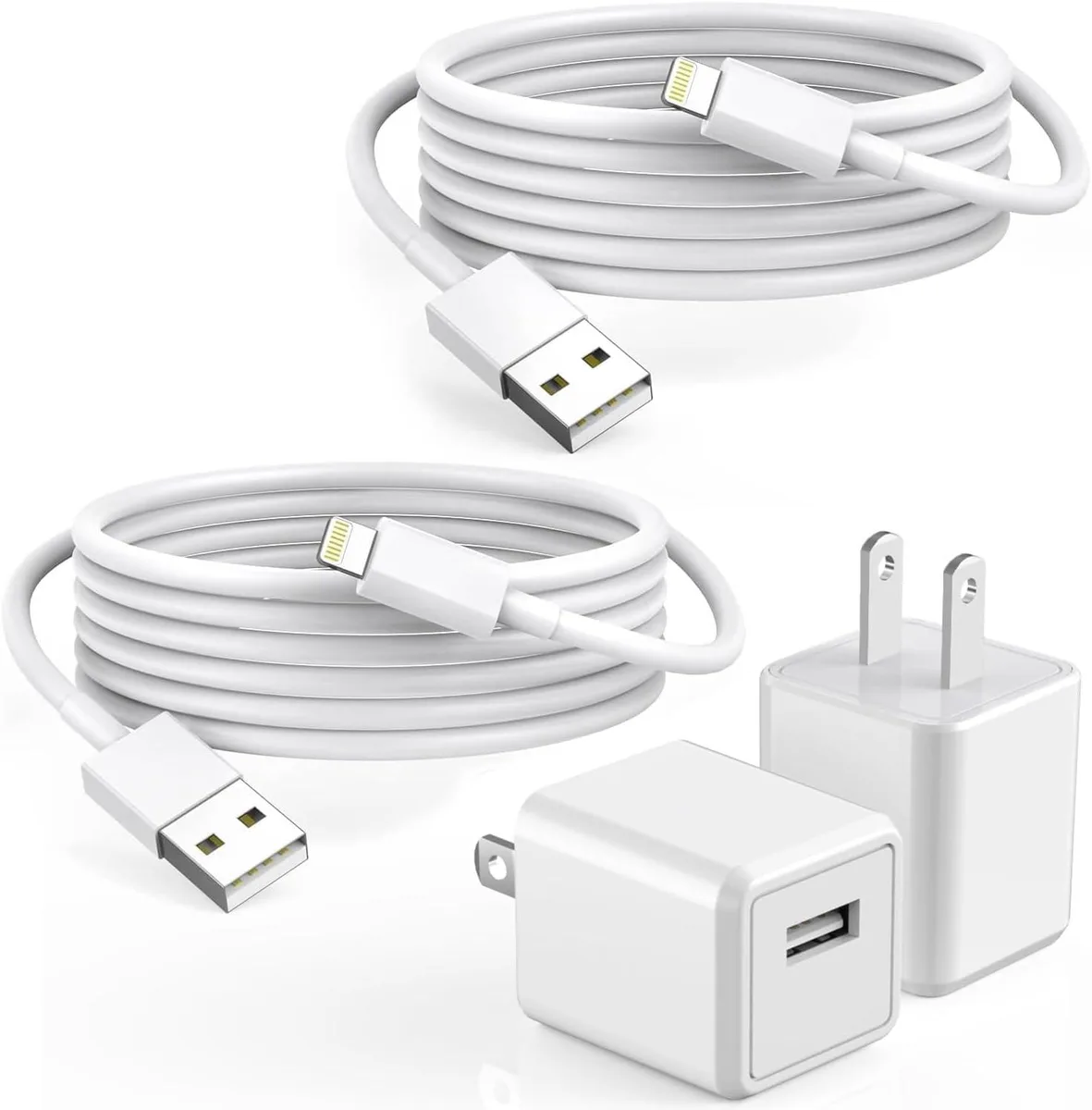 Choseal Choseal iPhone Charger 2-Pack 6FT Wall Charger Lightning Cable 5V/1A — product photo