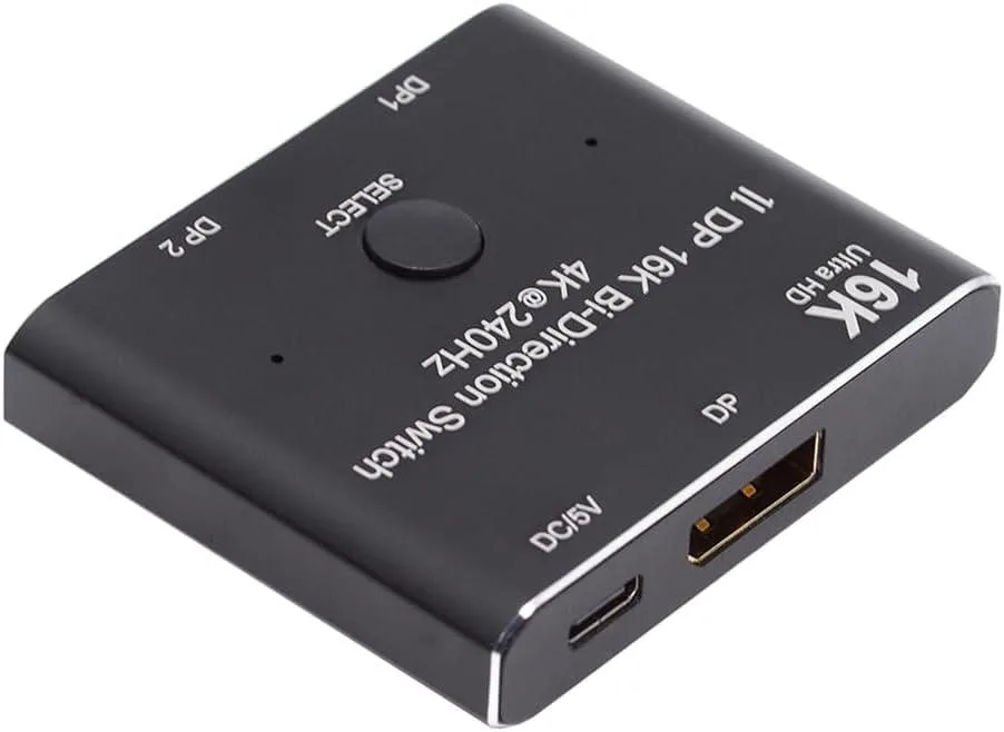 Jansicotek Jansicotek A0201 Bi-Directional DP 2.0 Switch 16K@60Hz 40Gbps — product photo