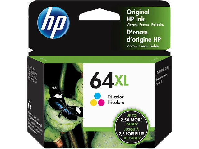 HP HP 64XL High Yield Tri-color Ink Cartridge N9J91AN 415 Pages — product photo