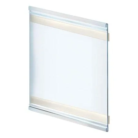Azar Displays Azar Displays 199628 Adhesive-Back Nameplate 8.5"W x 8"H Clear PK10 — product photo