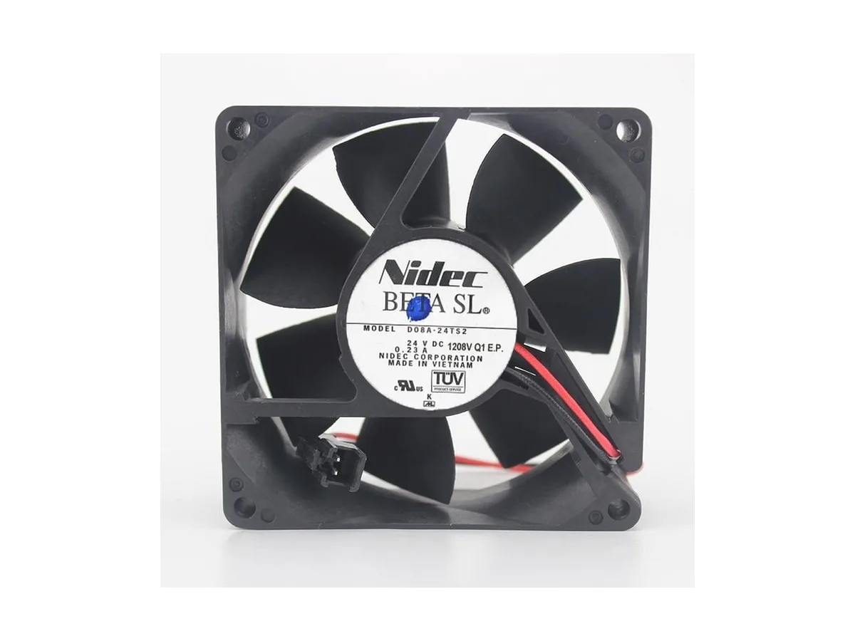 Fans Fans 80mm case fan D08A-24TS2 24V 0.23A 80x80x25mm — product photo