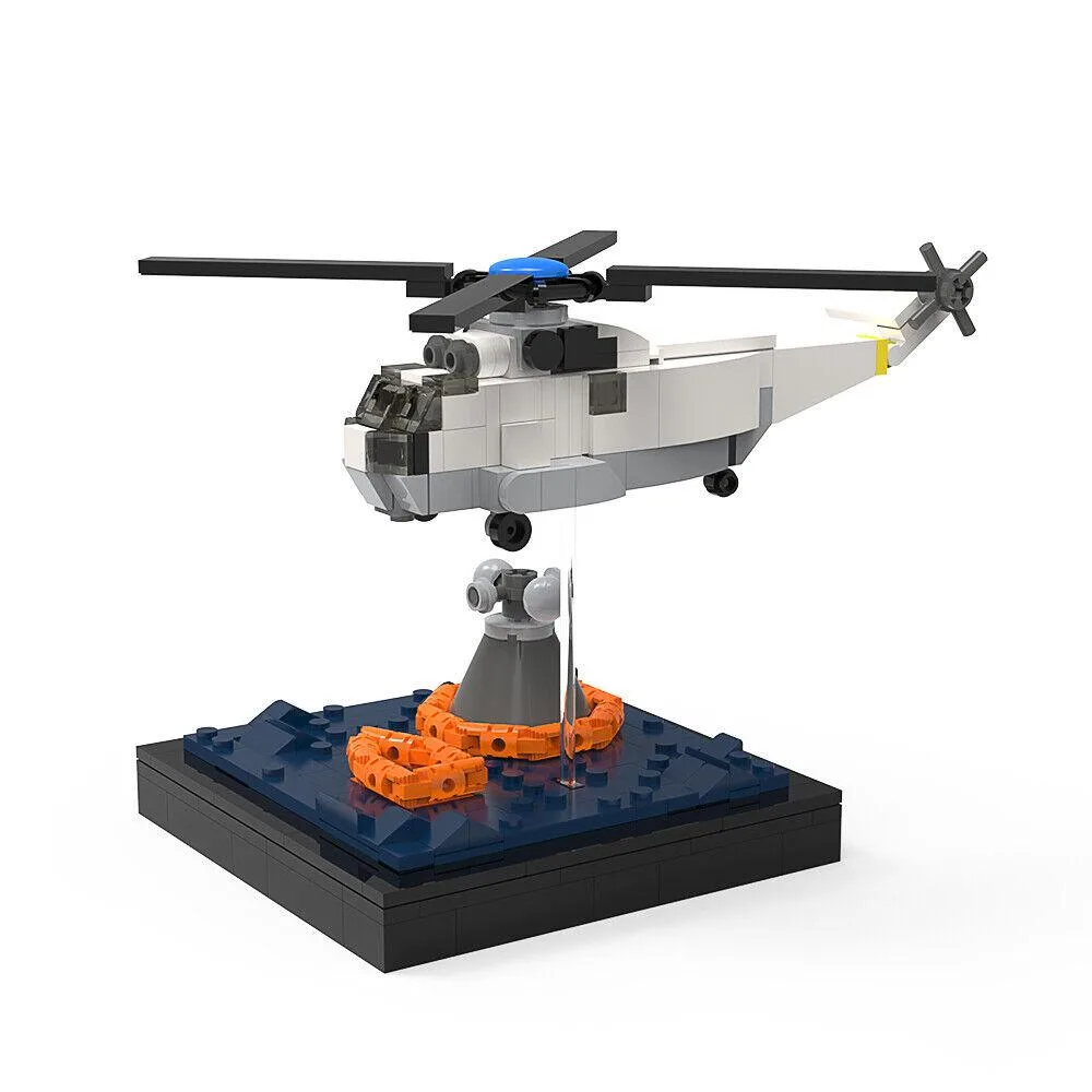 ZITIANYOUBUILD ZITIANYOUBUILD Recovery Mission Helicopter 377 Pieces Building Set — product photo
