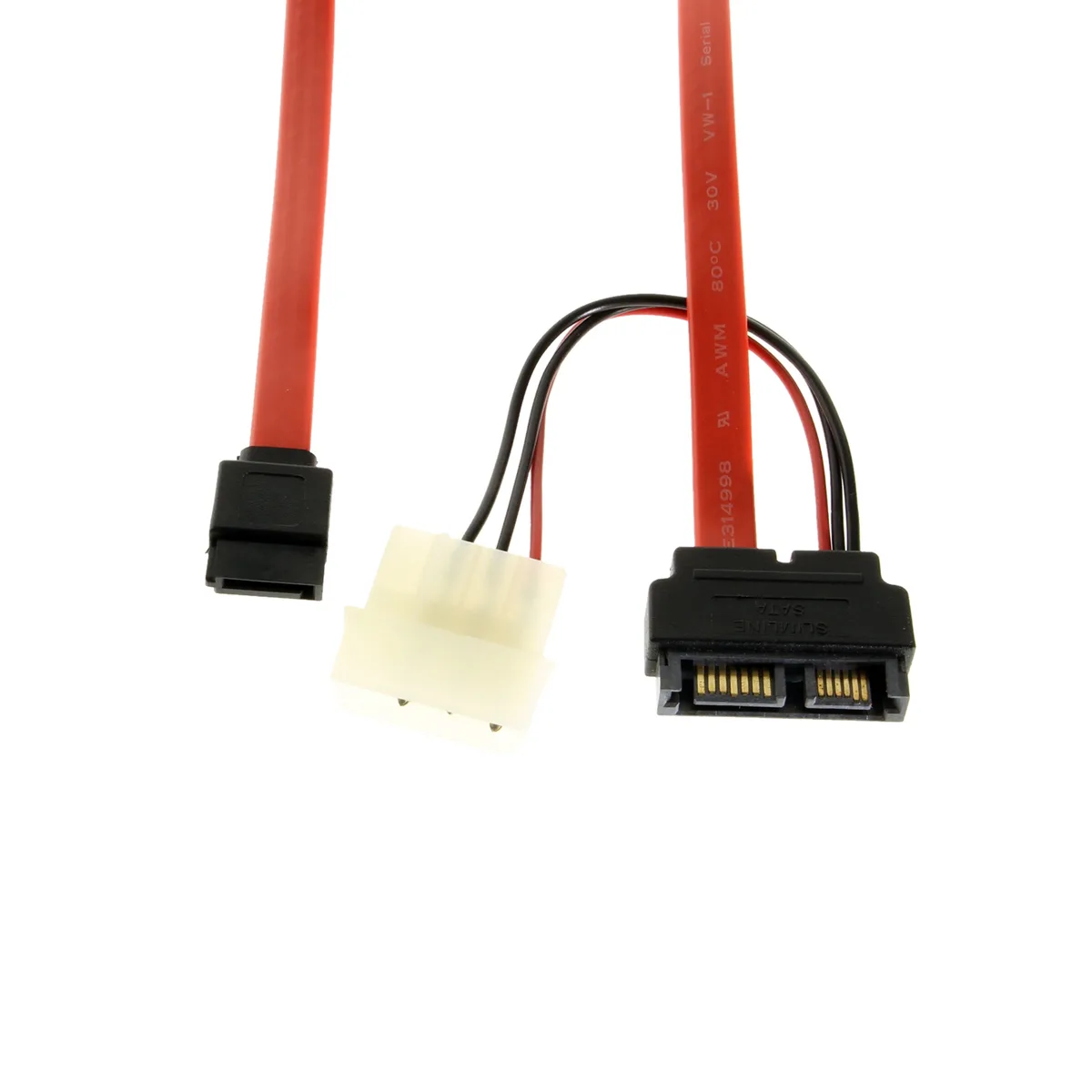 SATACables SATACables MSSA-005 mini SATA cable 18 inch 5 connector red — product photo
