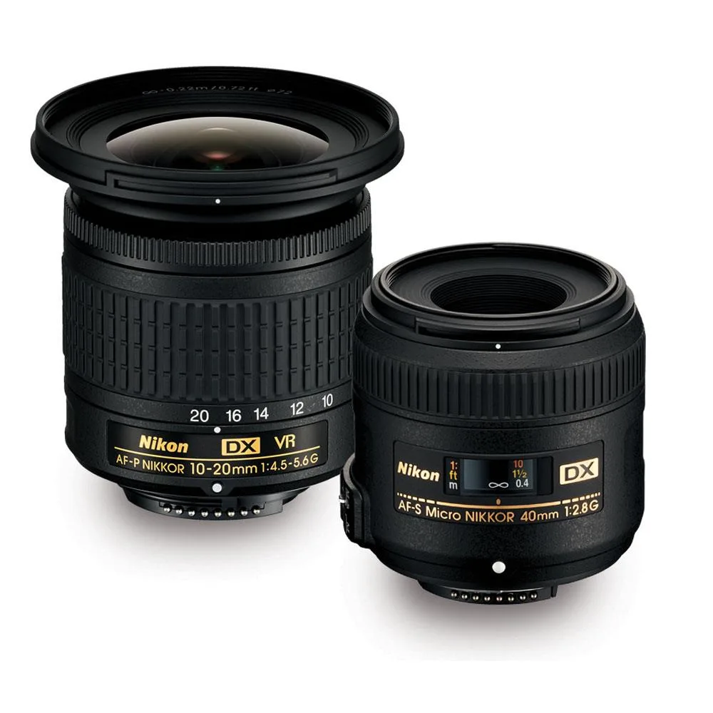 Nikon Inc Nikon Inc AF-P 10-20mm VR & AF-S 40mm Two Lens Kit — product photo