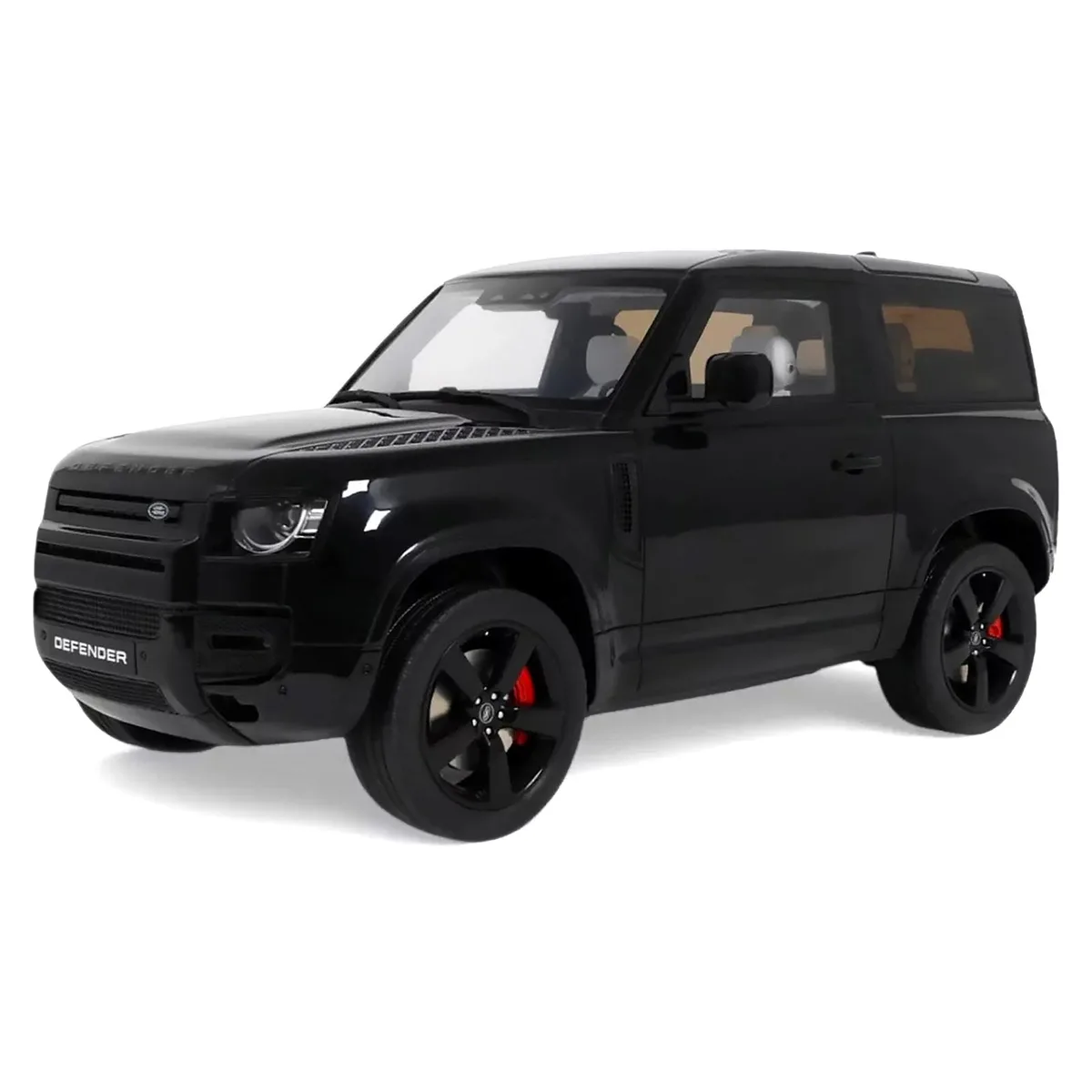GT Spirit GT Spirit 2021 Land Rover Defender 90 P400 X-Dynamic HSE Black Metallic 1/18 hobby collectible — product photo
