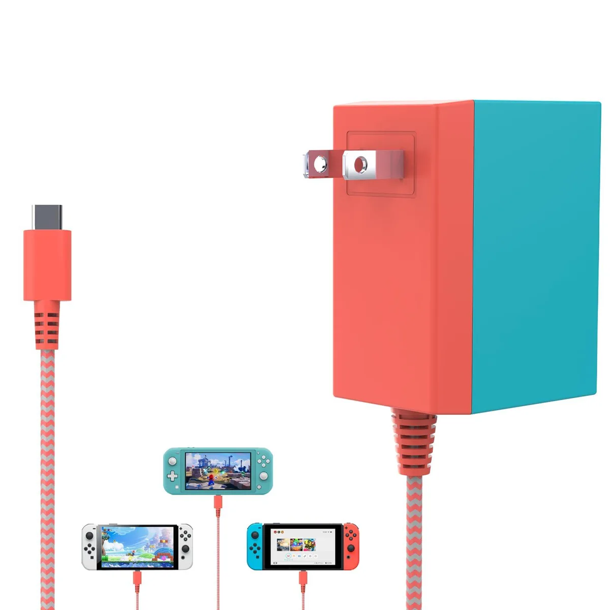  ROLADA BRJ45150260 39W USB-C charger blue-red splice — product photo