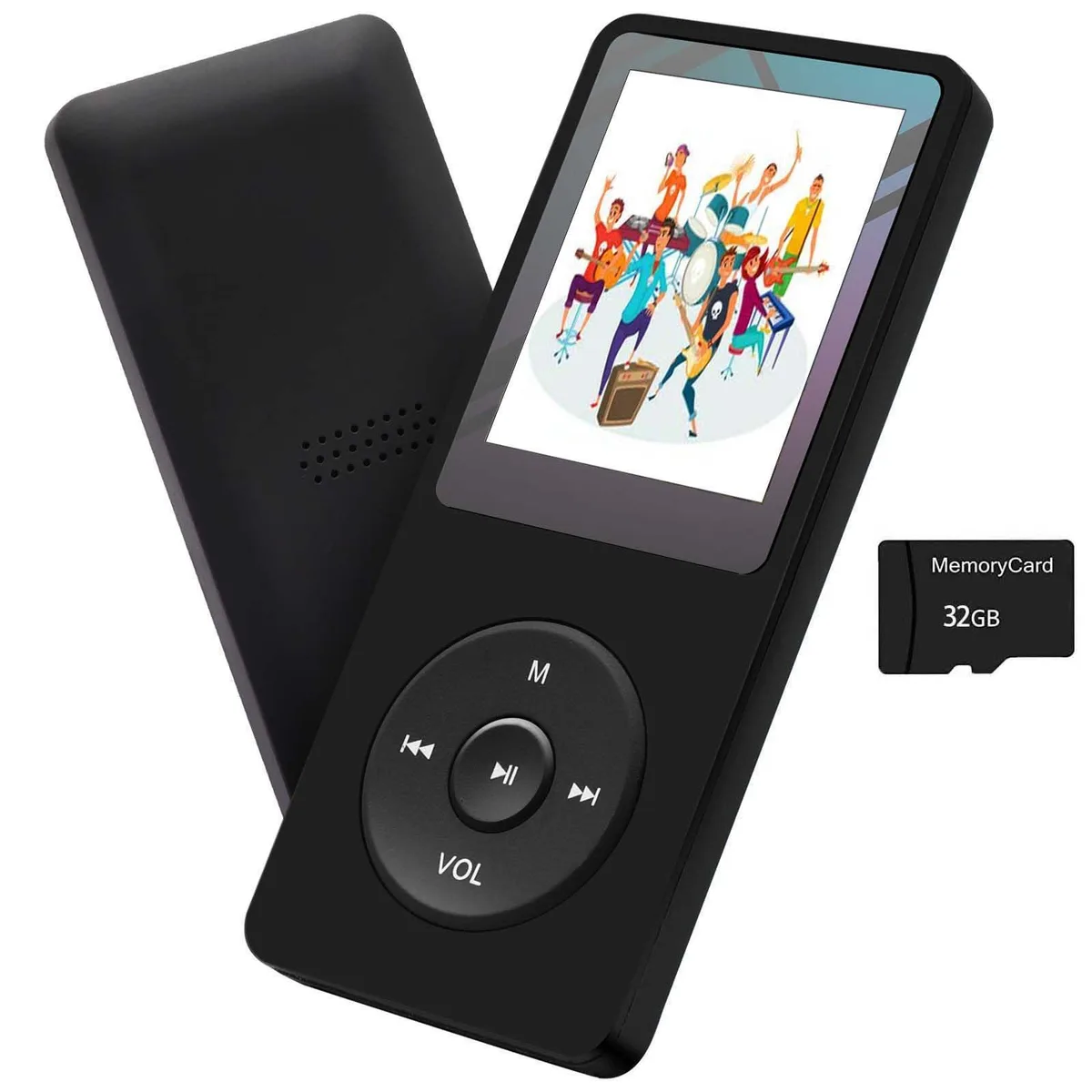 arungo MP10-Black MP3 player 32 GB 1.8 inch 128 GB expandable — product photo