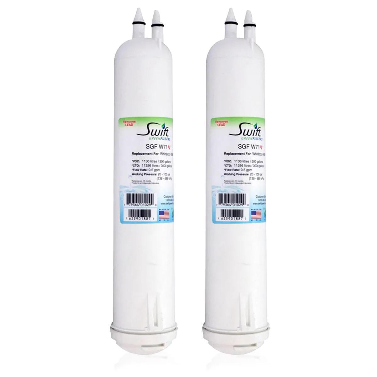 Swift Green Swift Green SGF-W71 Rx Water Filtration 2 Pack — product photo