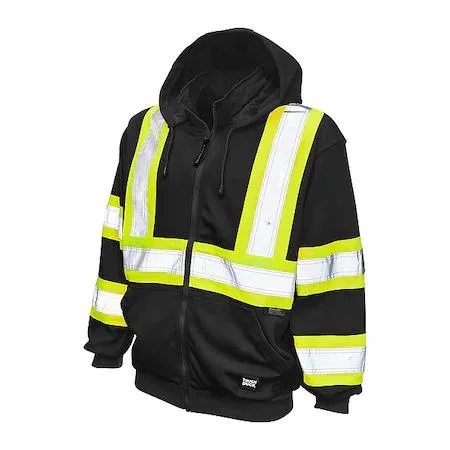 Work King Work King S49431 4XL Hi-Vis Sweatshirt Black personal protective equipment — product photo
