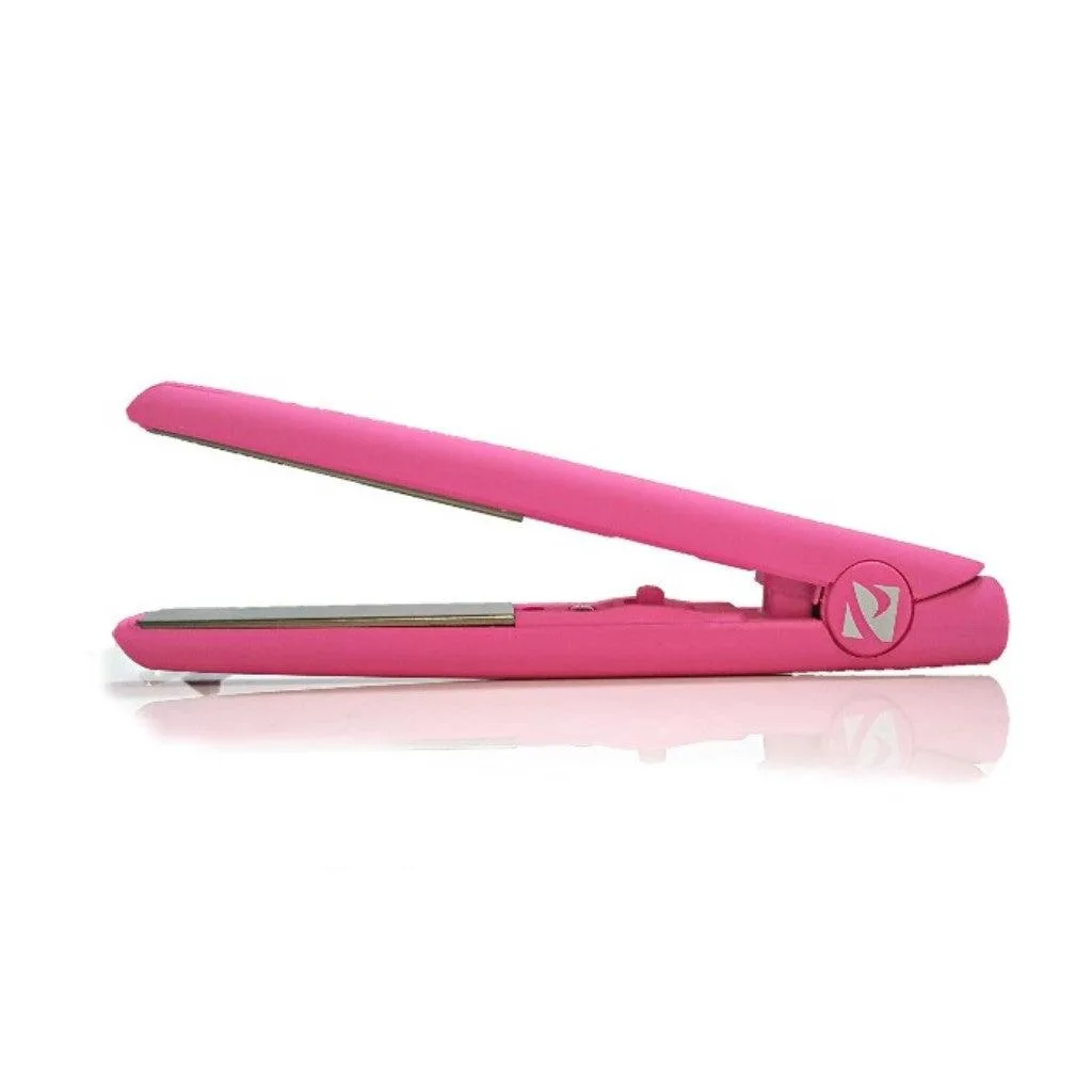 Proliss Proliss Mini Silk .5" Tourmaline Ceramic Dual Voltage Flat Iron Diamond Collection Pink — product photo