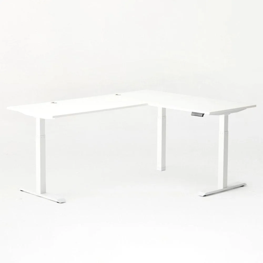 Autonomous Autonomous Desk 2 L-Shaped Standing Desk Triple Motor 77 x 64 White office furniture — product photo