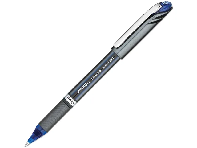 Pentel of America, Ltd. Pentel of America, Ltd. BL30C EnerGel NV Liquid Roller Ball Stick Gel Pen, Blue Ink, Bold — product photo