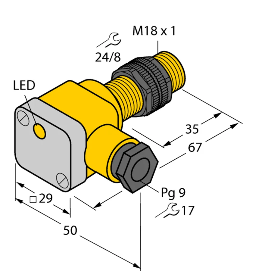 Turck Turck NI10-P18SK-Y1X 40361 Inductive Sensor M18x1 10mm NAMUR — product photo