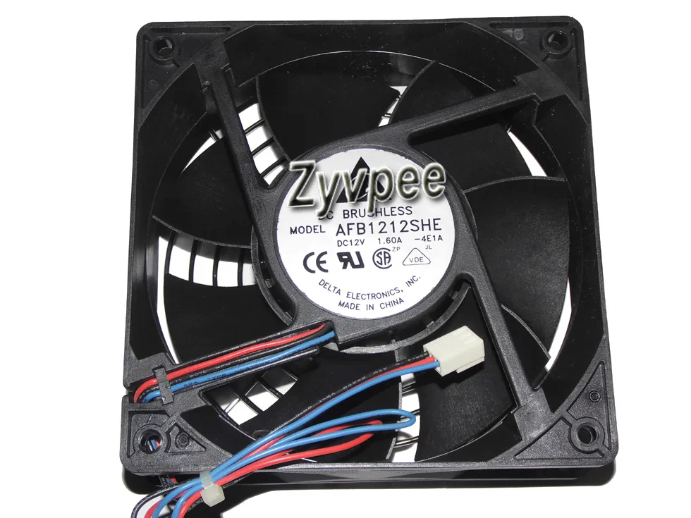 Zyvpee Zyvpee AFB1212SHE 120mm 12V 1.6A 3-pin case fan — product photo