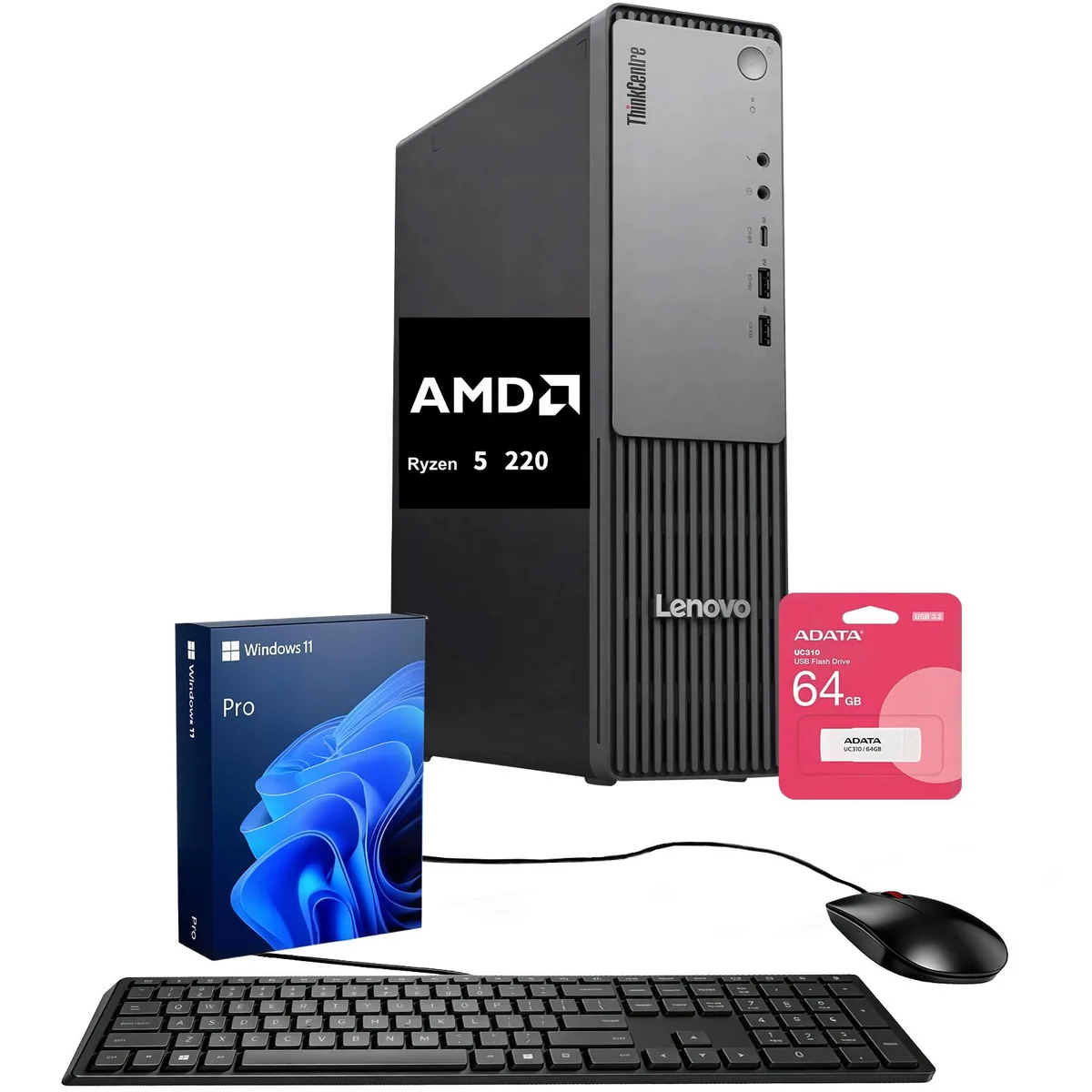 Lenovo Lenovo ThinkCentre Neo 55s SFF Desktop PC Ryzen 5 220 32GB DDR5 1TB SSD — product photo