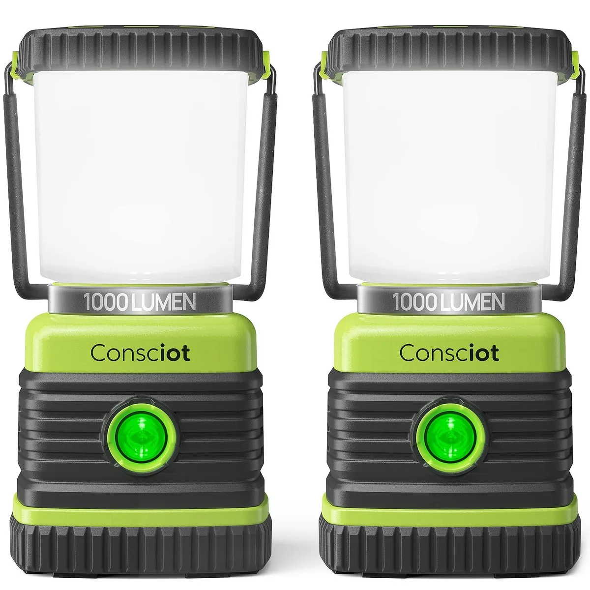 DNBeffulgent DNBeffulgent AOL001-US-2-V1 lantern 1000LM IPX4 2-pack light green — product photo