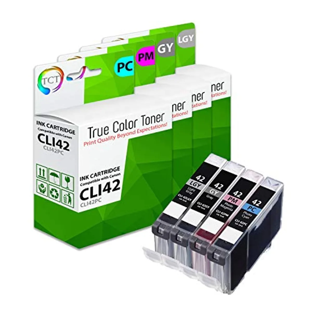 True Color Toner True Color Toner CLI-42 4-Pack Photo Cyan Magenta Grey Light Grey Toner Cartridge — product photo