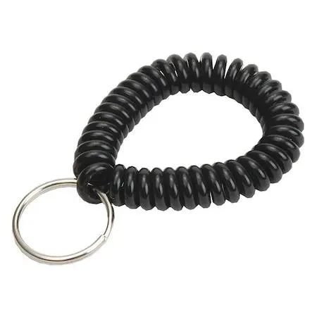 Lucky Line Products Lucky Line Products 41020 Wrist Coil Key Ring Black 10 PK — product photo
