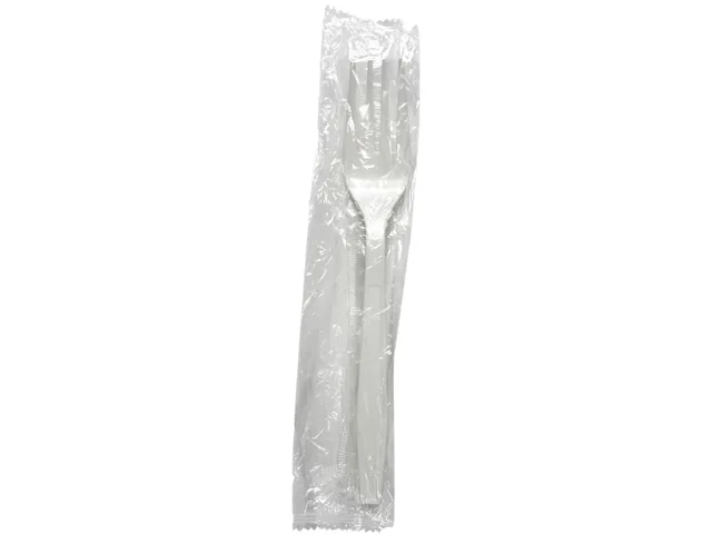 Boardwalk Boardwalk BWKFORKHWPPWIW Heavyweight Polypropylene Fork, White, 1000/Carton — product photo