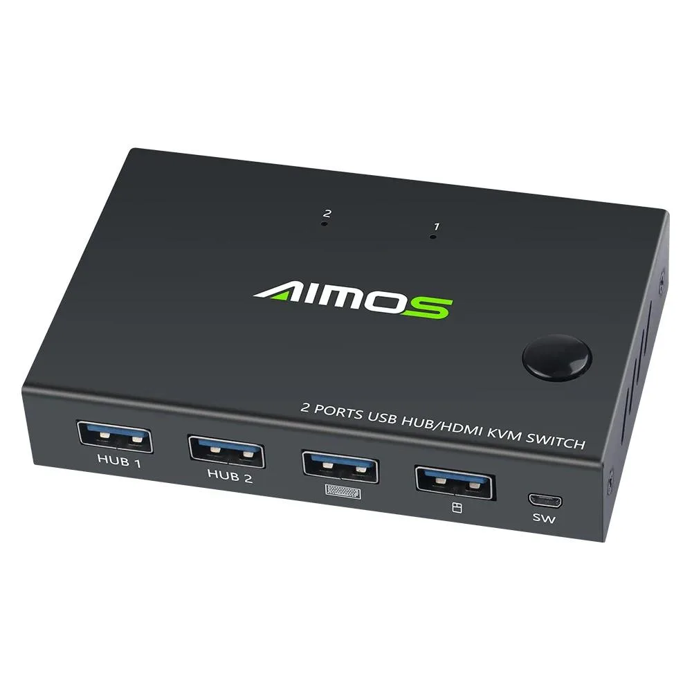 YINGHUA YINGHUA 2 In 1 Out 4K USB HDMI KVM Switch (without controller) — product photo