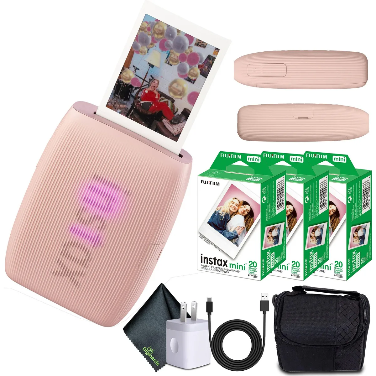 FUJIFILM FUJIFILM INSTAX MINI LINK 3 Smartphone Printer Rose Pink + 60 Film — product photo