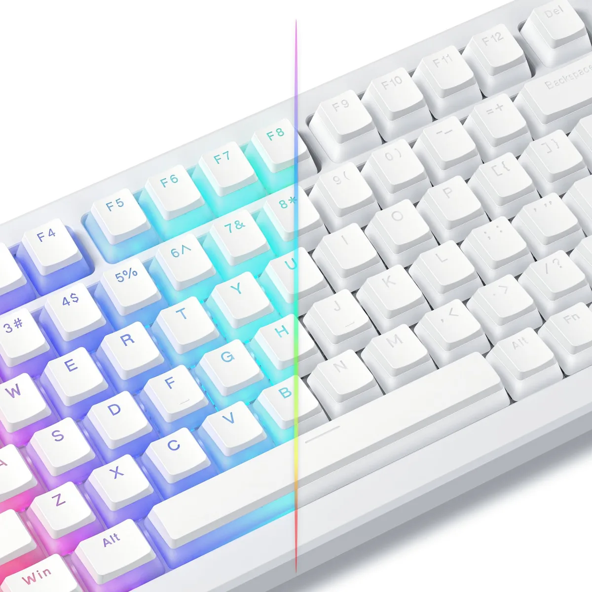 Womier Womier Shine Through PBT Pudding White Keycaps 130-key keyboard accessory — product photo
