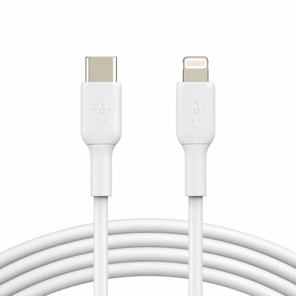 Belkin Belkin CAA003bt1MWH White BOOST CHARGE USB-C to Lightning Cable 1 m — product photo