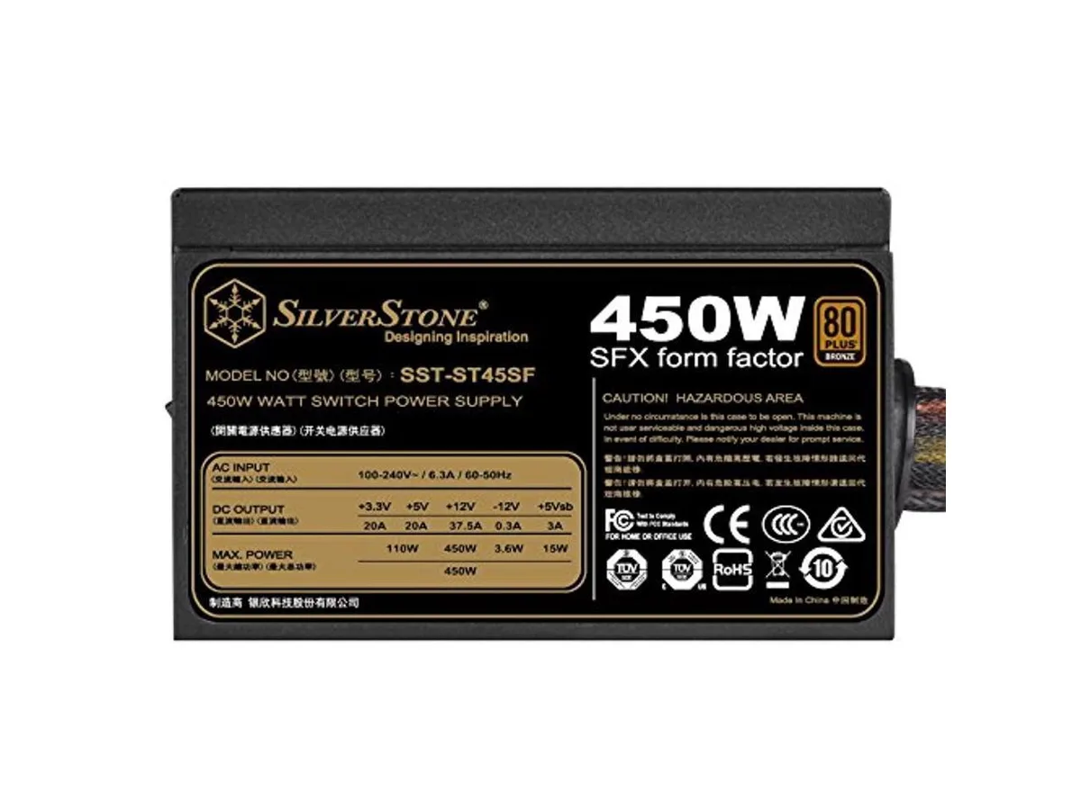 NAKAMICHI NAKAMICHI 450W SFX Power Supply V3.0 92mm Fan — product photo