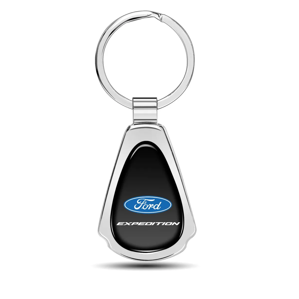 iPick Image, LLC iPick Image, LLC Ford Expedition Black Dome Chrome Metal Teardrop Key Chain — product photo
