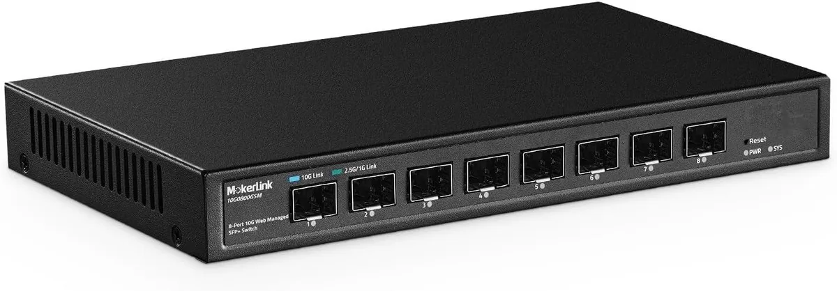 NShi NShi 8-Port 10Gbps SFP+ Managed Switch 160Gbps — product photo