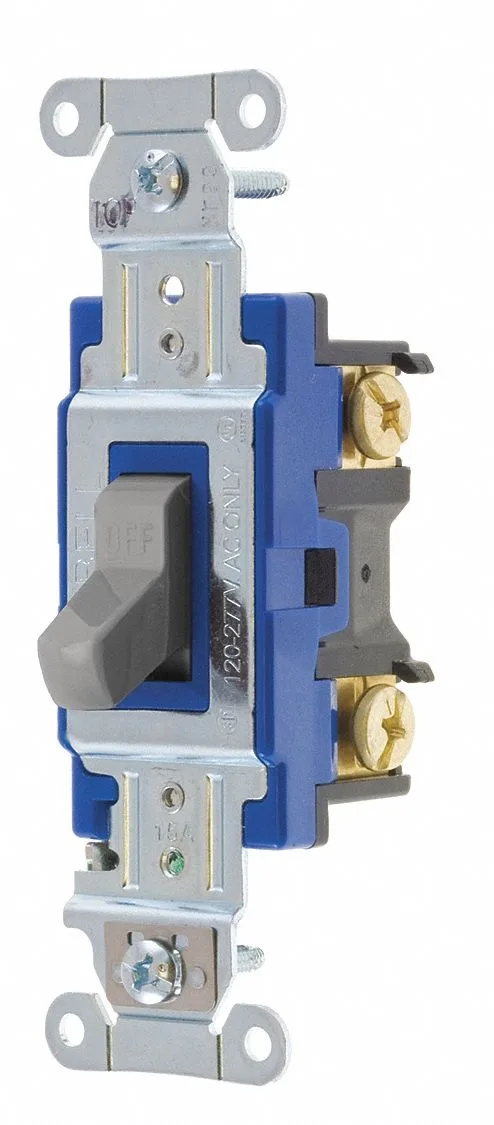 Bryant Bryant 4801BGRY 15A 120/277V Gray Toggle Contactor — product photo