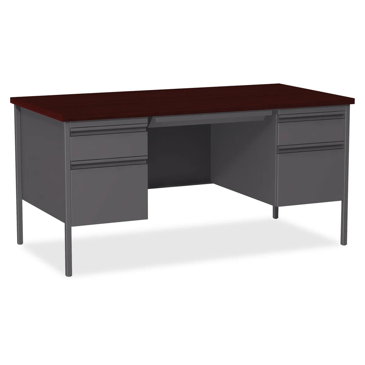 Lorell Lorell 60928 Double Pedestal Desk 60x30x29 Patio Furniture — fotografie produktu