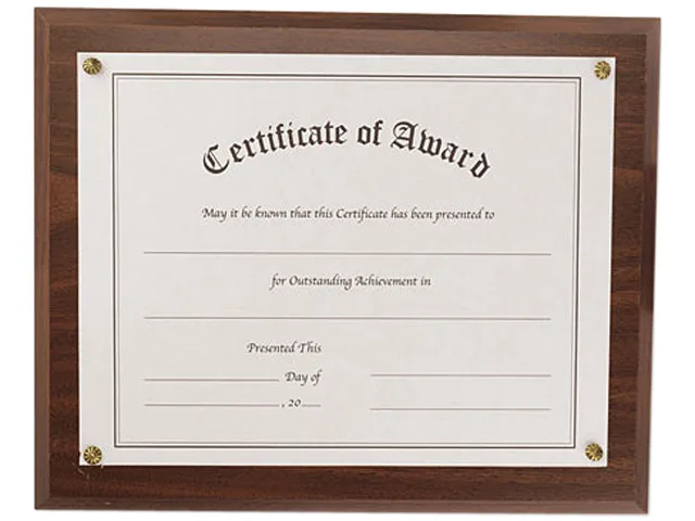 Nu-Dell Nu-Dell 18811M Award-A-Plaque Walnut office furniture — product photo