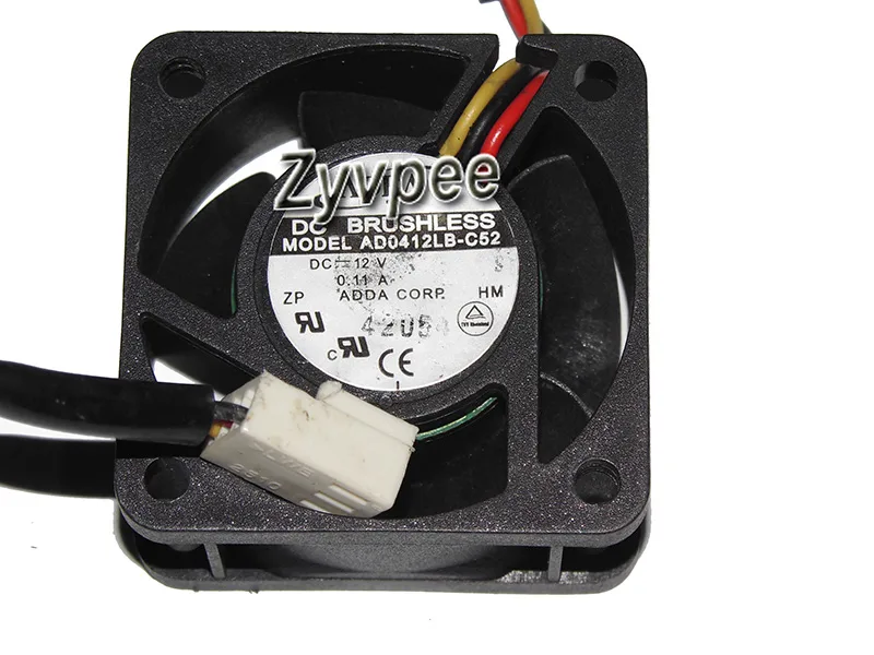 Zyvpee Zyvpee AD0412LB-C52 40mm 4020 12V .11A 3 Pin Case Fan — product photo