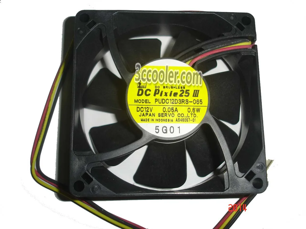 OEM Industries OEM Industries PUDC12D3RS-065 80mm 12V 0.05A 3-Pin CPU Cooler — product photo