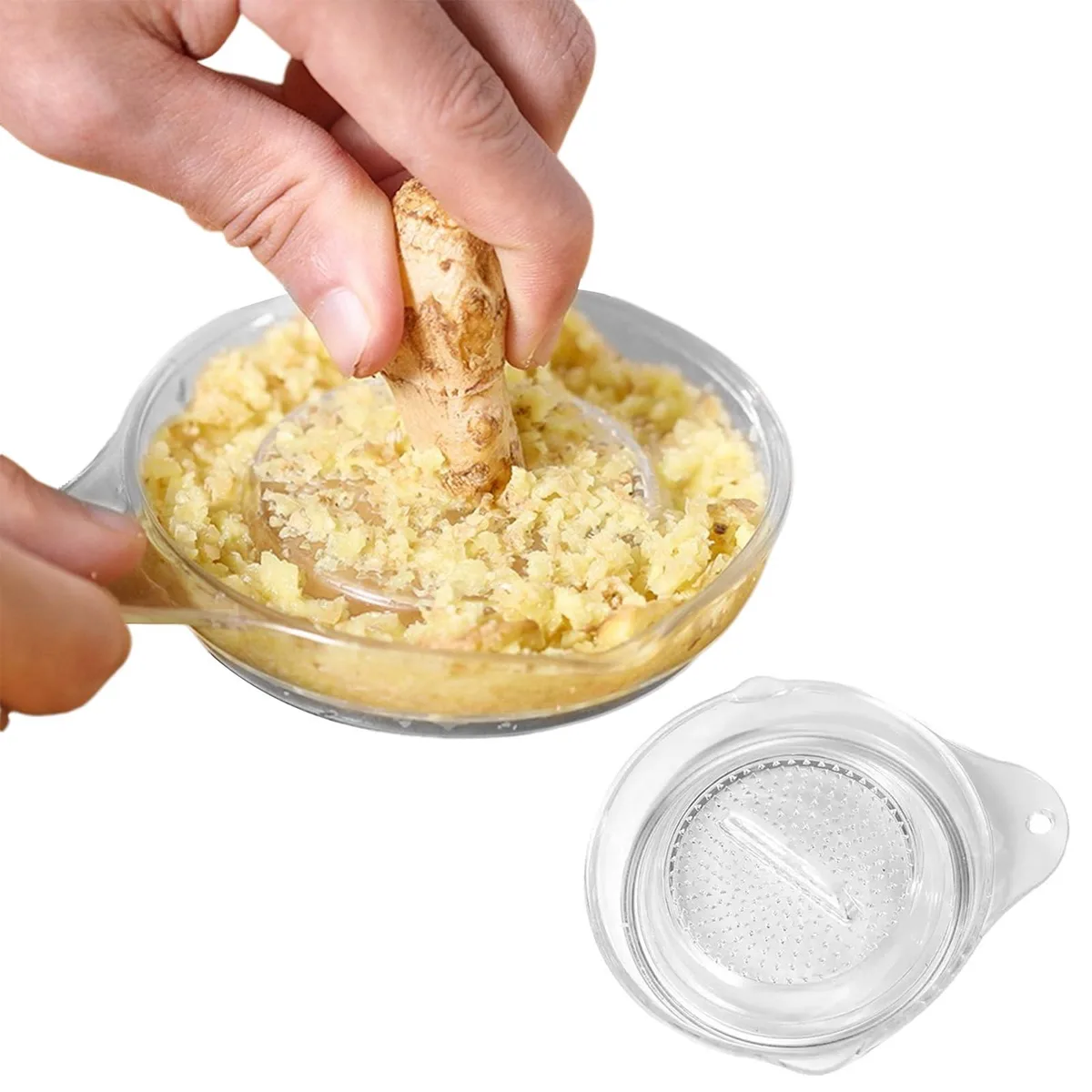  Garlic Plate Twin-Bowl Garlic Press Set of Two — product photo