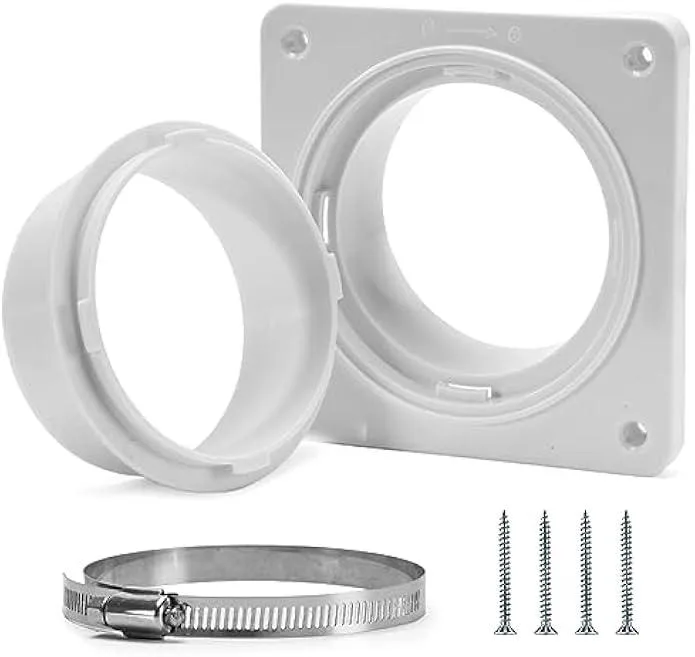 TAURKENAM TAURKENAM Dryer Vent Connector Kit 4 Inch Hose 7x7 Inch Coverage — product photo
