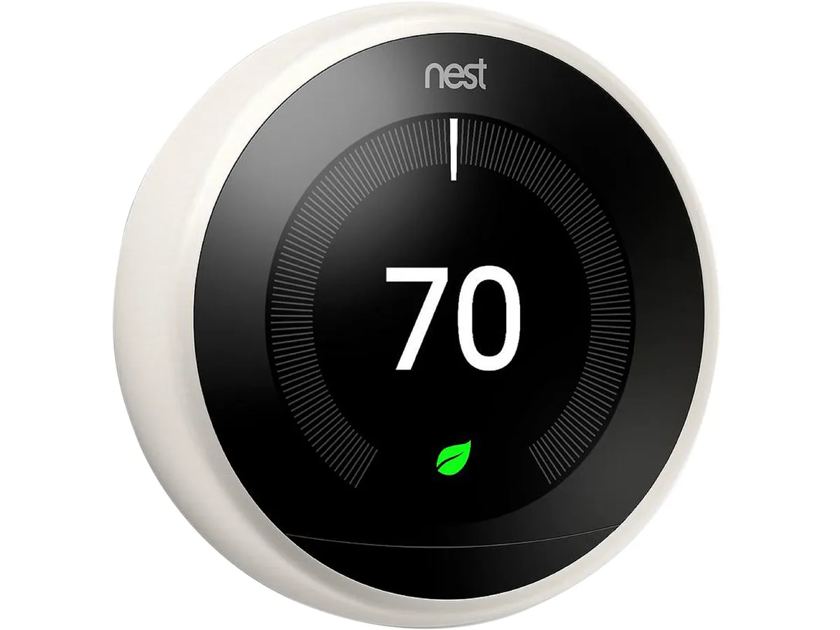 Nest Nest T3017US smart thermostat WiFi white 2.08 in display — product photo