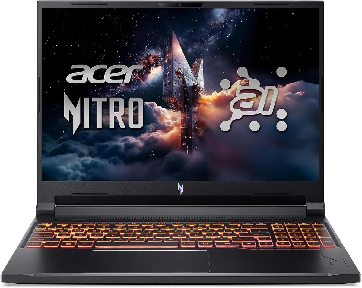 Acer America Acer Nitro V 16 gaming laptop AMD Ryzen AI 5 340 RTX 5060 64GB 2TB 16" 180Hz — product photo