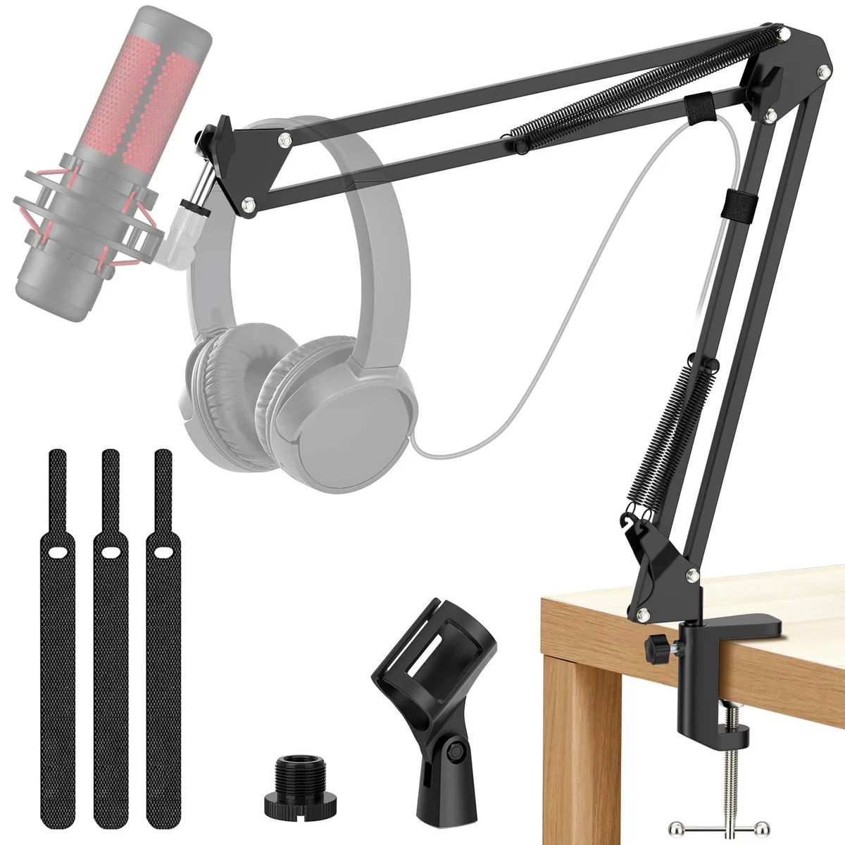  K KASONIC Microphone Stand Black 33 inches — product photo