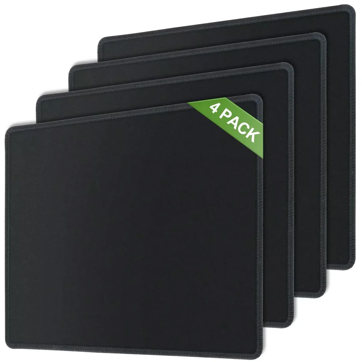  HZD Mouse Pad 4 Pack Black 10.1 x 8.2 in — product photo