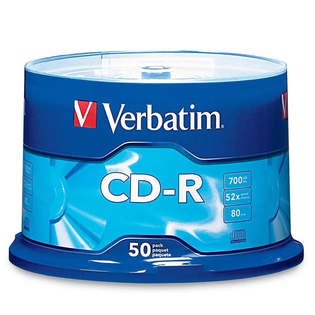 VERBATIM VERBATIM 94691 700MB 52X CD-R 50 Packs — product photo