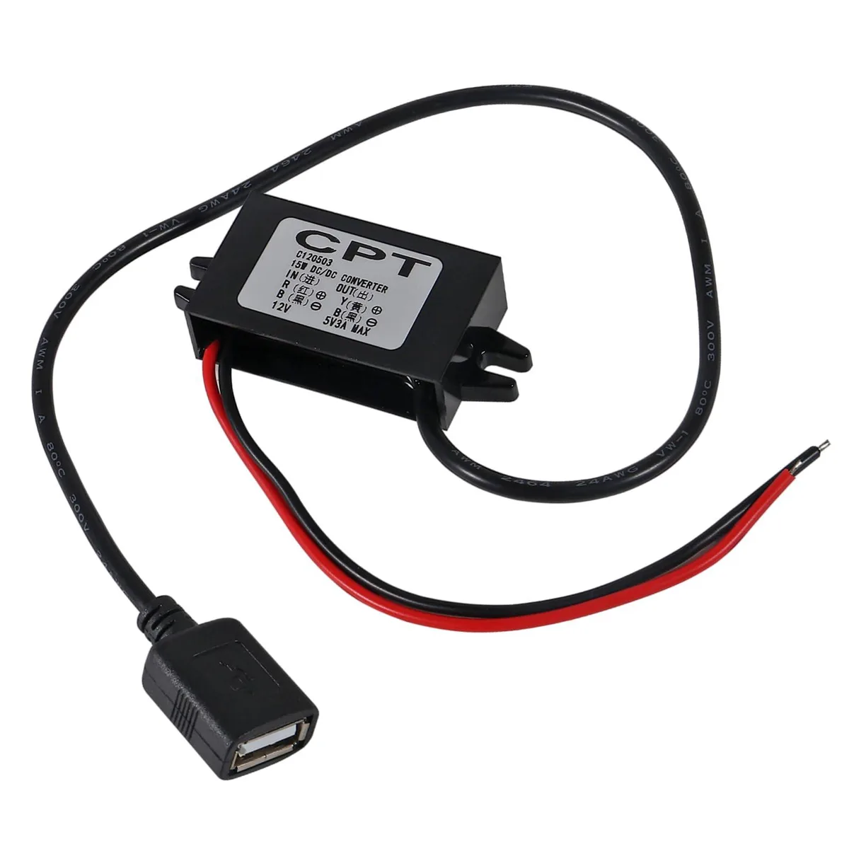 KEHIPI KEHIPI 12V 24V to 5V 3A USB DC Converter Buck Module — product photo