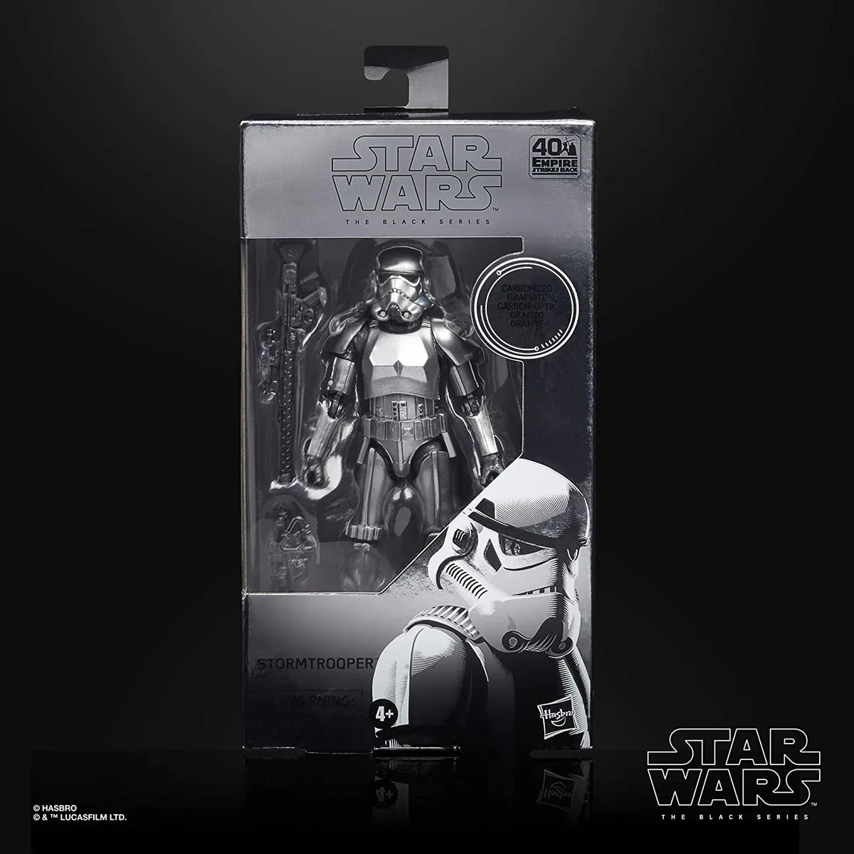 Star Wars Star Wars Carbonized Graphite Stormtrooper 40th Edition Action Figure E9923 — product photo