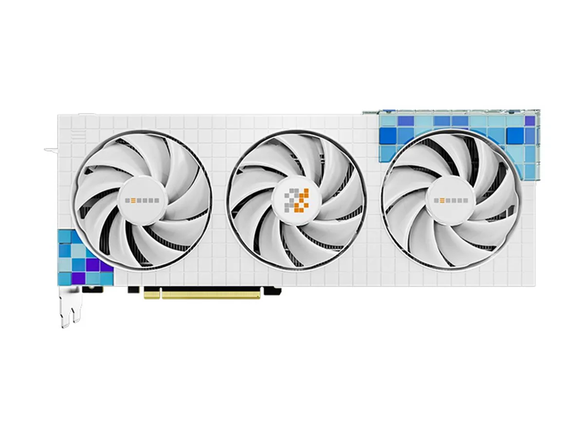 Peladn Peladn GeForce RTX 4070 12GB White Triple-fan graphics card — product photo