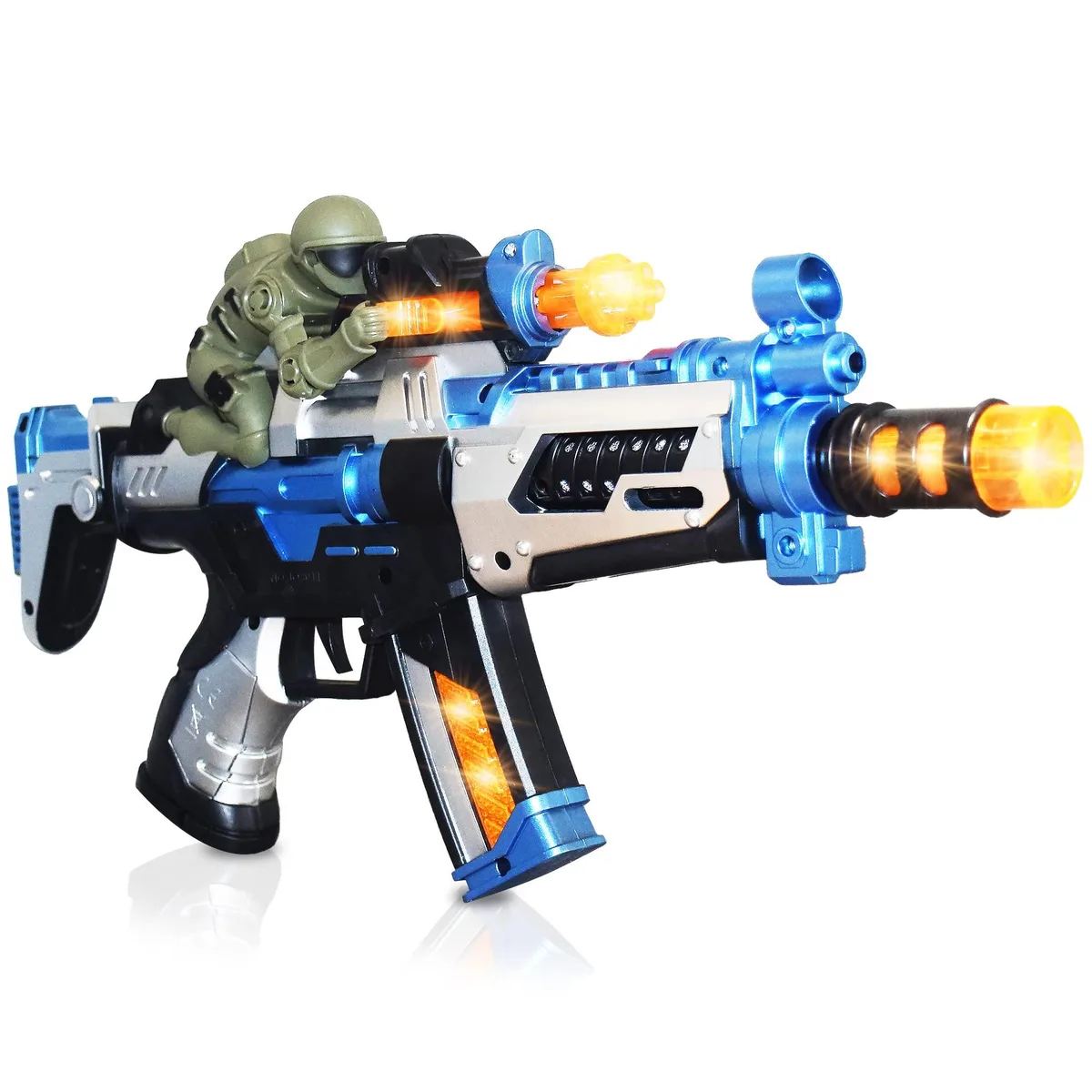 FuryX Light Up Toy Gun 16 Inch with Sound LEDs — product photo