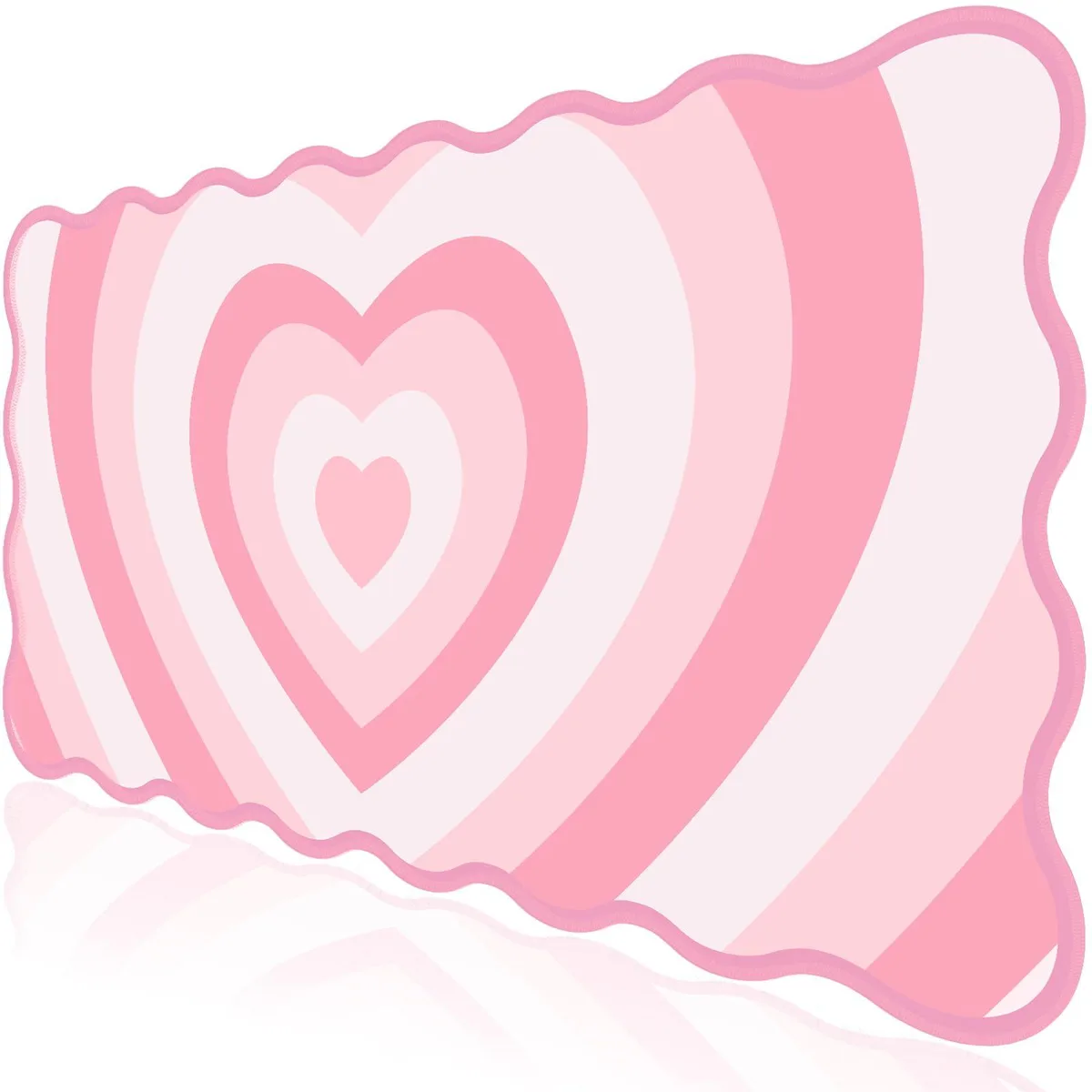 L-SPOUTTO Pink Heart Mouse Pad 35.4x15.7in — product photo